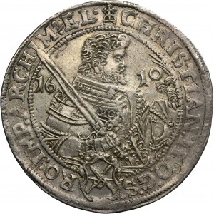 Germany, Electorate of Saxony, Christian II, Johann Georg I and August, Thaler Dresden 1610 HR