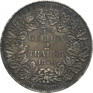 Germany, City of Frankfurt, 2 Thalers = 3 1/2 Gulden 1840
