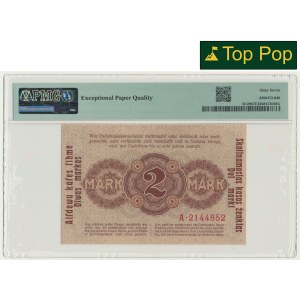 Kowno, 2 Mark 1918 - A - PMG 67 EPQ - RARE