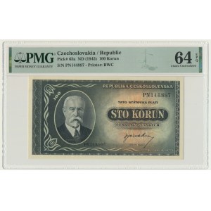 Czechoslovakia, 100 Korun (1945) - PMG 64 EPQ
