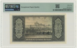 Czechoslovakia, 100 Korun (1945) - PMG 64 EPQ
