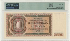 Bohemia and Moravia, 500 Korun 1942 - I issue - SPECIMEN - PMG 64