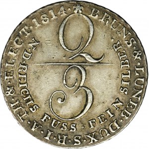 Germany, Kingdom of Hannover, Georg III, 2/3 Talara Clausthal 1814 C