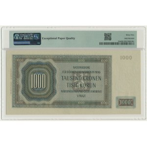 Czechy i Morawy, 1.000 Kronen 1942 - II issue - SPECIMEN - PMG 65 EPQ