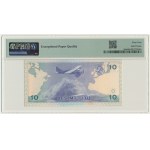 Lithuania, 10 Litu 1993 - KAA 0000567 - PMG 64 EPQ - low serial number