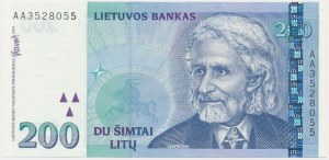 Lituanie, 200 litas 1997 - AA -