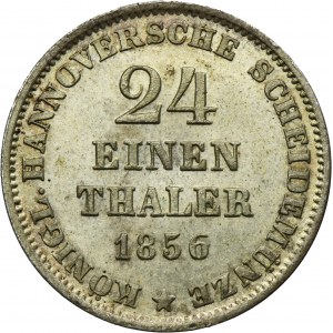 Germany, Kingdom of Hannover, Georg V, 1/24 Thaler Hanover 1856 B - ex. Dr. Max Blaschegg