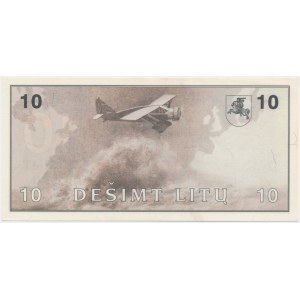 Lithuania, 10 Litu 1991 - AA - with error in Girenas