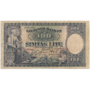 Lithuania, 100 litu 1928