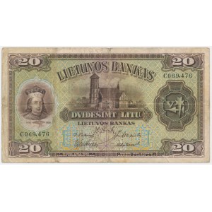 Lithuania, 20 Litu 1930
