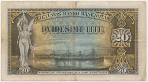 Lithuania, 20 Litu 1930