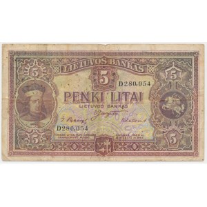 Litwa, 5 litów 1929