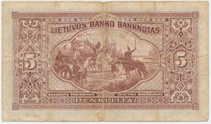 Lithuania, 5 Litai 1929
