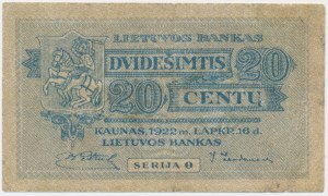 Lithuania, 20 Centu 1922