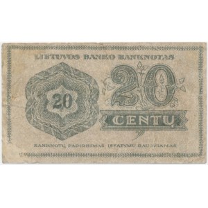 Lithuania, 20 Centu 1922