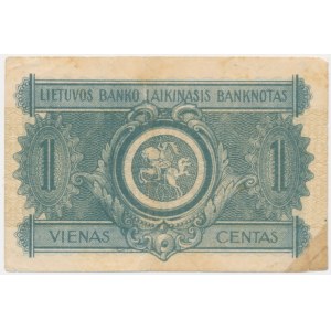 Lithuania, 1 Centas 1922