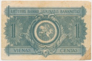 Lithuania, 1 Centas 1922