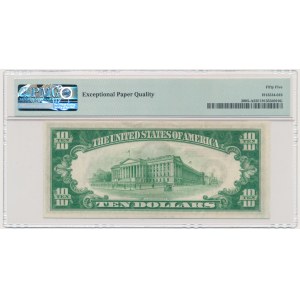 USA, Green Seal, Boston, 10 dolarów 1934 - Julian & Morgenthau - PMG 55 EPQ