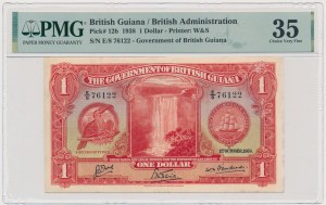 British Guiana, 1 dollar (1938) - PMG 35 - RARE