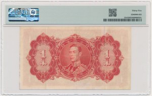 British Guiana, 1 dollar (1938) - PMG 35 - RARE