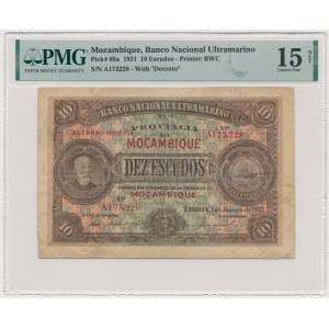 Mozambik, 10 eskudos 1921 - PMG 15 NET