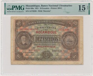 Mozambique, 10 eskudos 1921 - PMG 15 NET