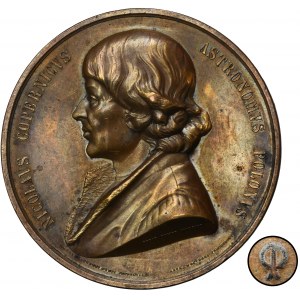 Medal opening of the Astronomical and Copernican Museum in Rome in 1879 - RARE, ex. Orest Paszkowycz