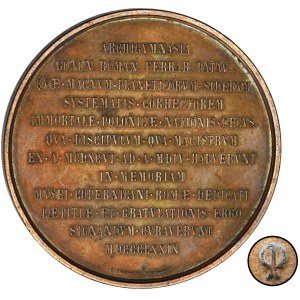 Medal opening of the Astronomical and Copernican Museum in Rome in 1879 - RARE, ex. Orest Paszkowycz