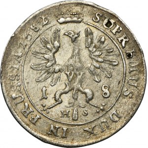 Germany, Brandenburg-Prussia, Friedrich Wilhelm, 1/4 Thaler Königsberg 1682 HS