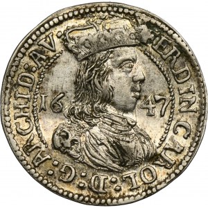 Austria, Ferdynand Karol, 3 Krajcary Hall 1647