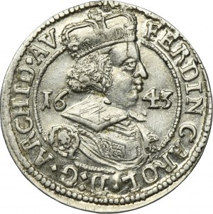 Austria, Ferdinand Karl, 3 Kreuzer Hall 1643