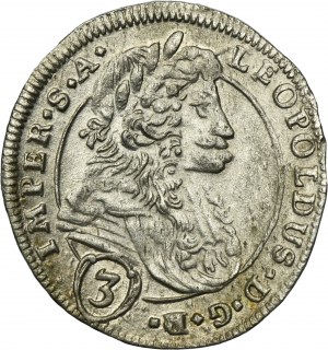 Austria, Joseph I, 3 Krajcary Kuttenberg 1705 BW