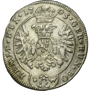 Austria, Joseph I, 3 Krajcary Kuttenberg 1705 BW