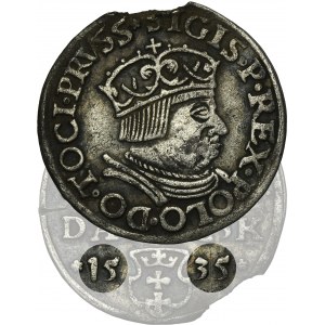 Sigismund I Old, Trojak Danzig 1535 - VERY RARE