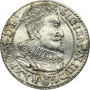 Zygmunt III Waza, Szóstak Malbork 1596 - małe popiersie