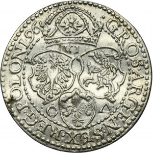 Zygmunt III Waza, Szóstak Malbork 1596 - małe popiersie