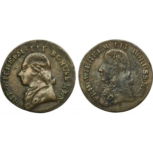 Set, Germany, Kingdom of Prussia, Friedrich Wilhelm III, 3 Groschen Berlin 1805-1806 (2 pcs.)