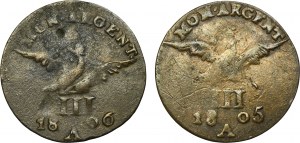Set, Germany, Kingdom of Prussia, Friedrich Wilhelm III, 3 Groschen Berlin 1805-1806 (2 pcs.)