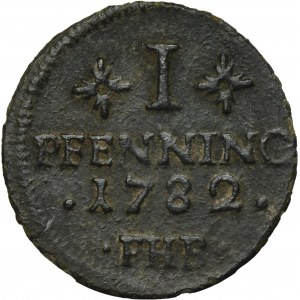 Germany, City of Rostock, 1 Pfennig 1782 FHB