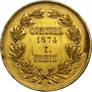 Austria, Medal Pierwsza Nagroda Konserwatorium Towarzystwa Przyjaciół Muzyki w Wiedniu 1874
