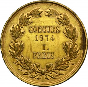 Austria, Medal First Prize of the Conservatory of the Society of Friends of Music in Wien 1874