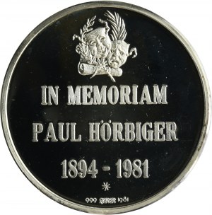 Austria, Medal of Remembrance of Actor Paul Hörbiger 1981