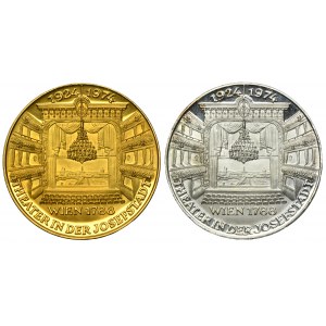 Zestaw, Austria, Medal 30. rocznica śmierci Maxa Reinhardta 1973 (2 szt.)