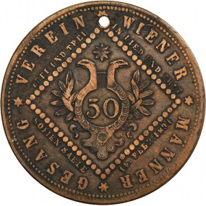 Austria, Medal 50-lecie chóru męskiego w Wiedniu 1894