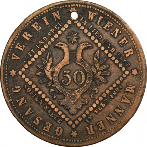 Austria, Medal 50th anniversary of the male choir in Wien 1894