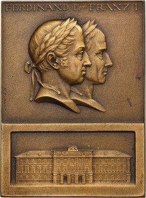 Austria, Plaque 100th anniversary of the founding of the Austrian State Mint 1935