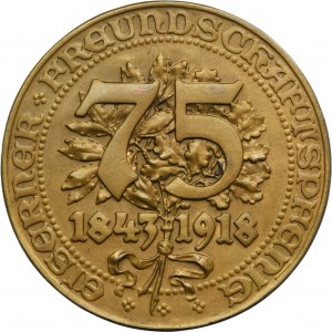 Austria, Medal 75-lecie Chóru Męskiego w Wiedniu 1918