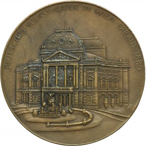 Austria, Medal on the Occasion of the Death of Ludwig Anzengruber