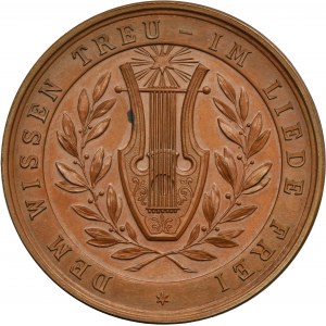 Austria, Medal 25th Anniversary of the Wien Men's Choir Schubertbund 1888