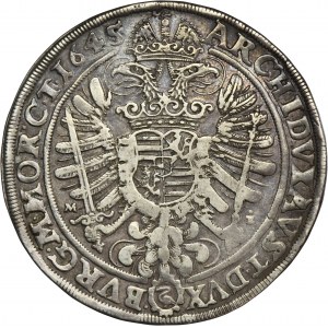 Silesia, Habsburg rule, Ferdinand III, Thaler Breslau 1645 MI